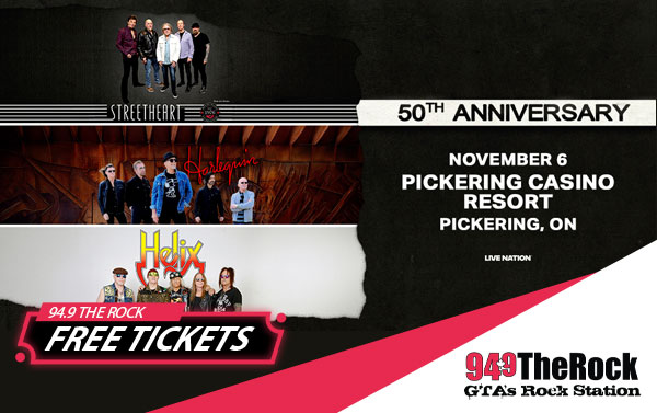 Streetheart, Helix, and Harlequin tickets